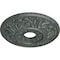 Ekena Millwork Valletta Ceiling Medallion (Canopies up to 3 1/2"), 18"OD x 3 1/2"ID x 1"P, Athenian Green Crackle CM18VLAGC - alternate 3